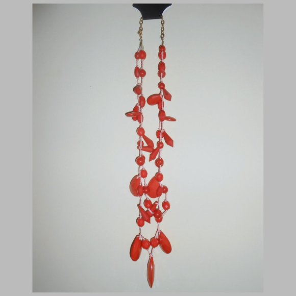 Orange Joan Rivers Vintage Necklace - Picture 7 of 9